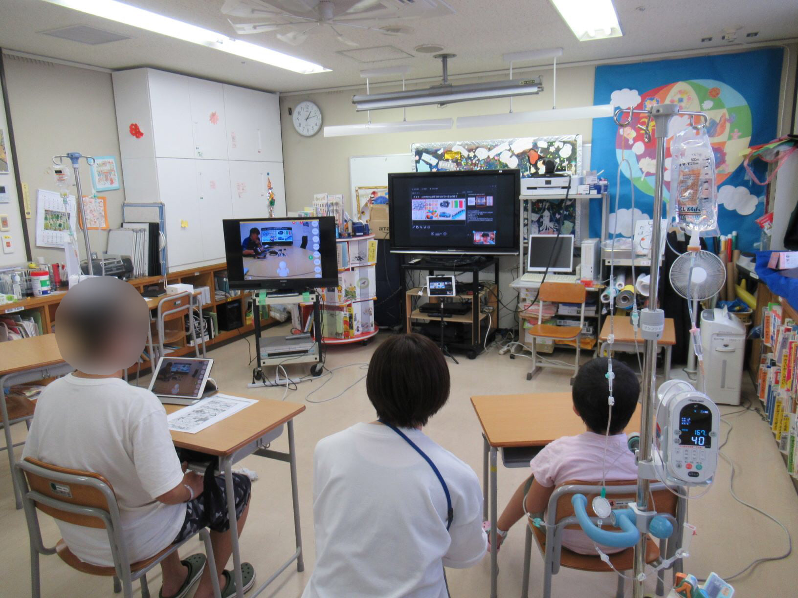 院内学級の小・中学生にオンライン工場見学を実施！