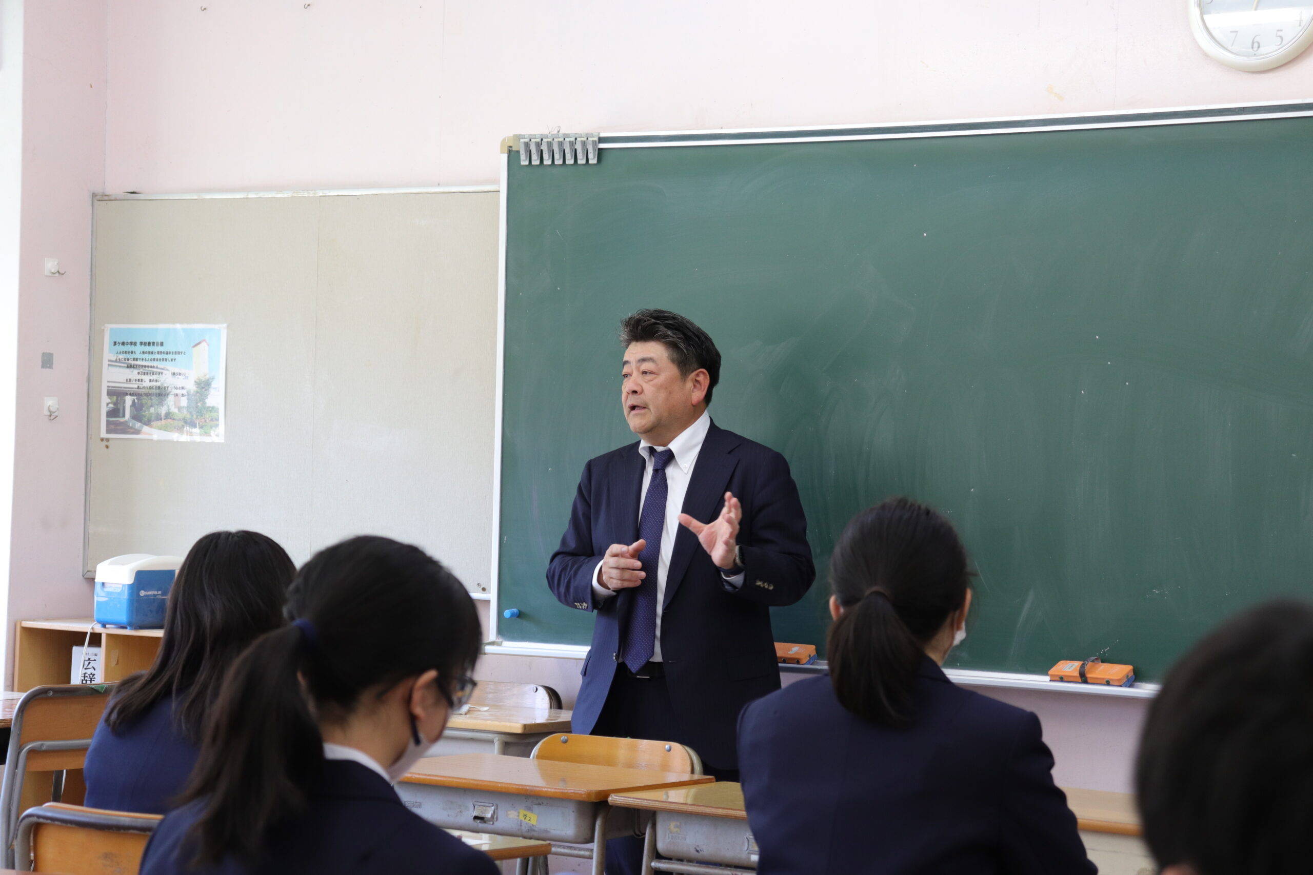 横浜市立茅ケ崎中学校にて来校型職業講話を開催しました！