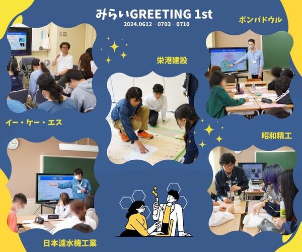 【横浜総合高校にて1年生対象のみらいGREETINGを初開催！】